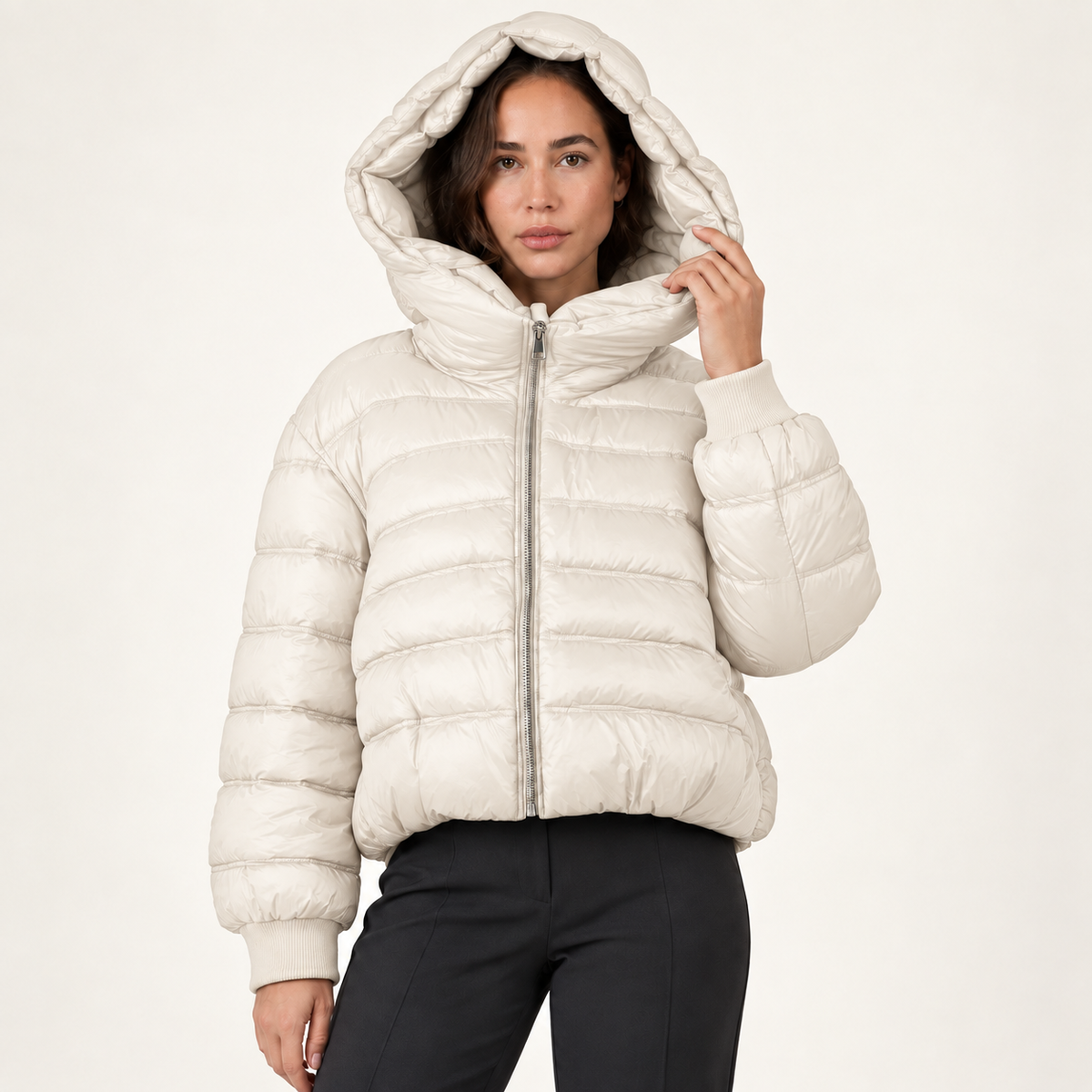 Oversized Puffer-Kapuzenjacke — Bleib warm, sieh mühelos schick aus