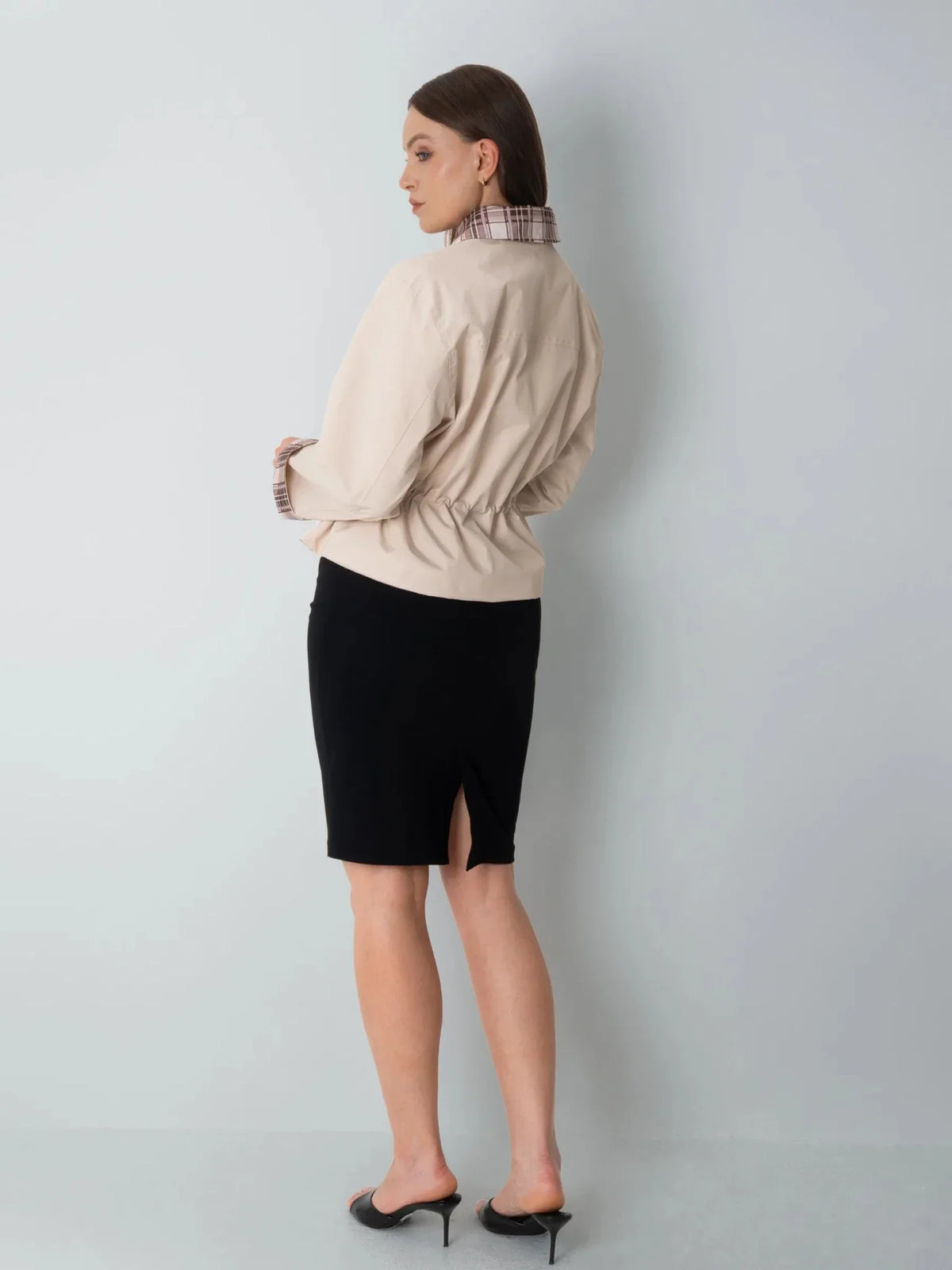 PUFFLT Short Cinched Waist Waterproof Barn Jacket