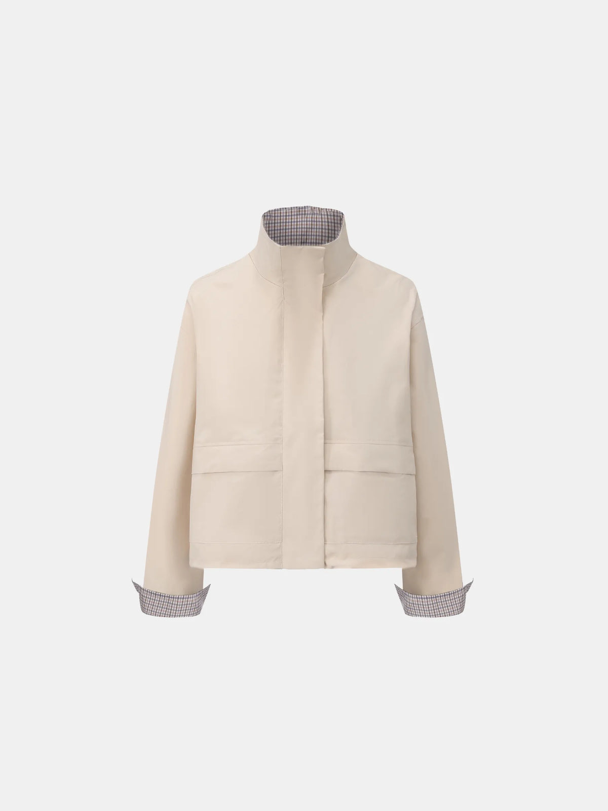 PUFFLT Funnel Collar Waterproof Bomber Jacket