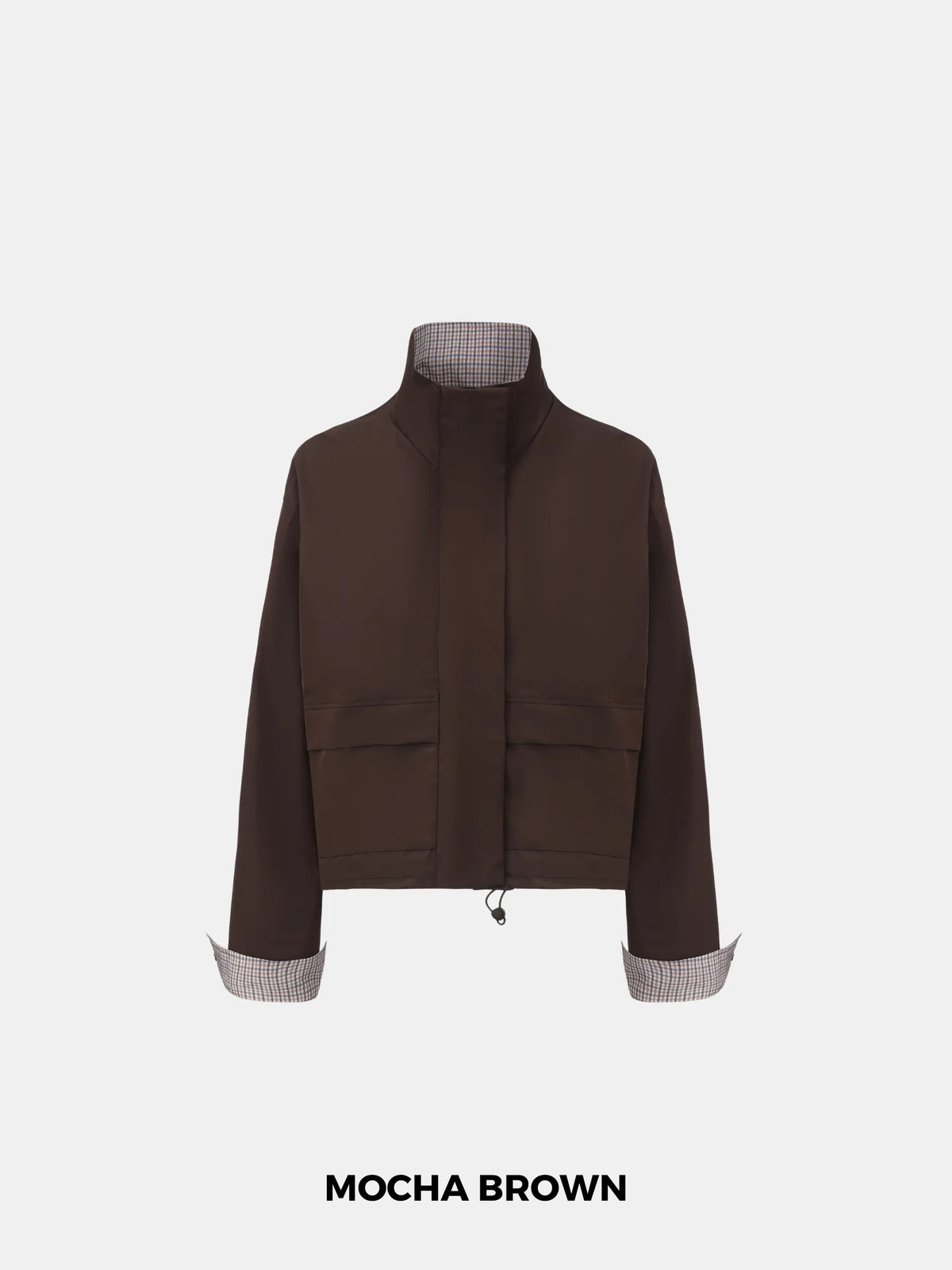PUFFLT Funnel Collar Waterproof Bomber Jacket