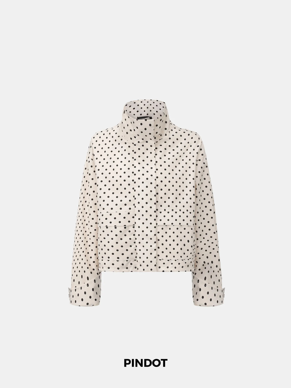 PUFFLT Funnel Collar Waterproof Bomber Jacket