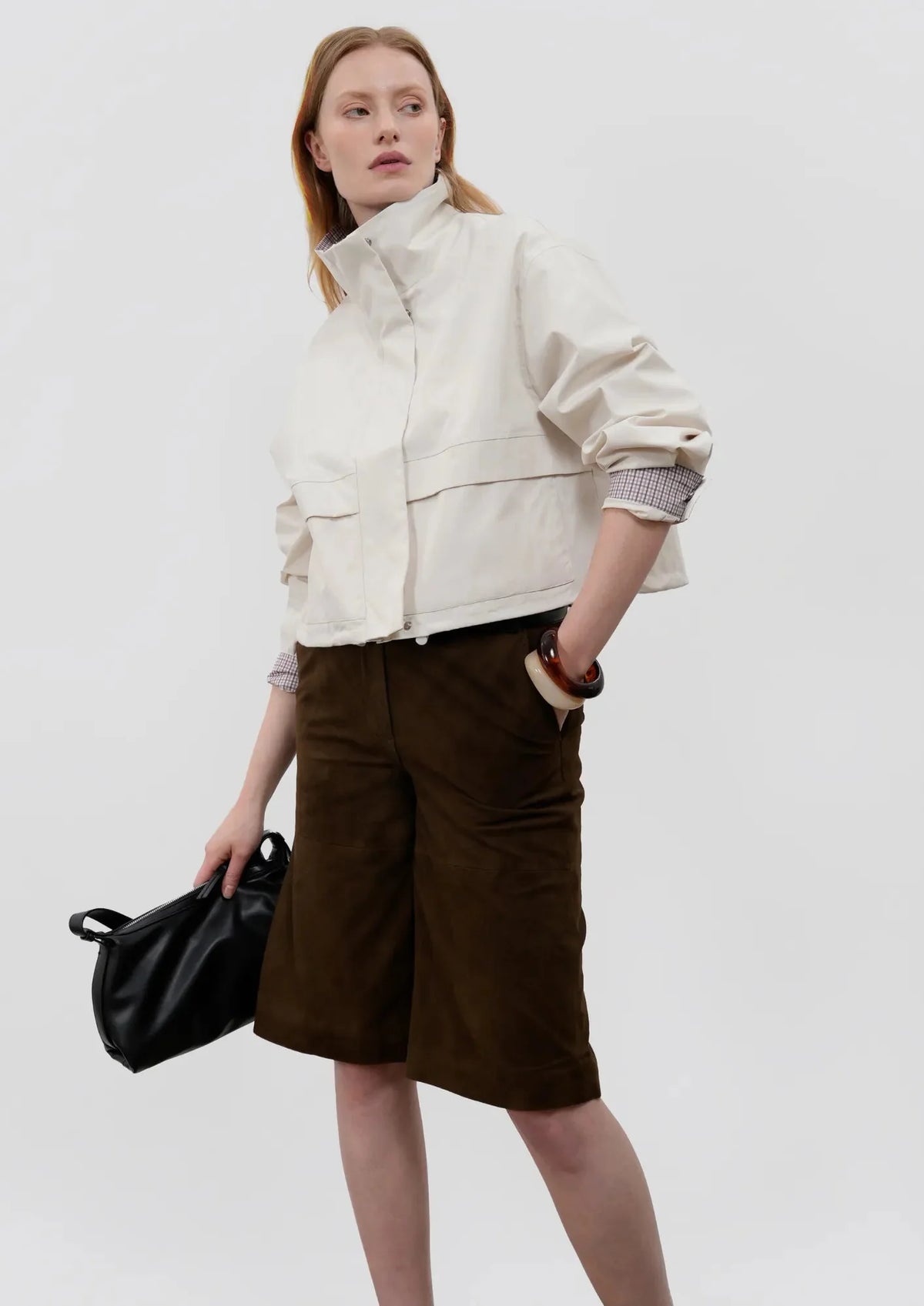 PUFFLT Stand Collar Bomber Jacket