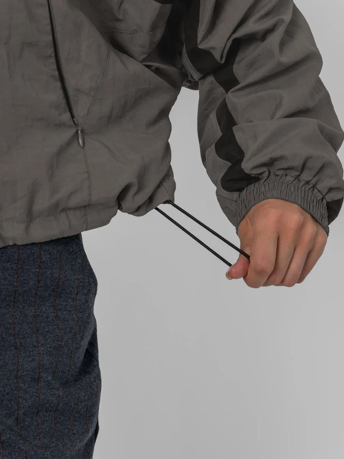 PUFFLT Water Repellent Oversized Short Track Jacket
