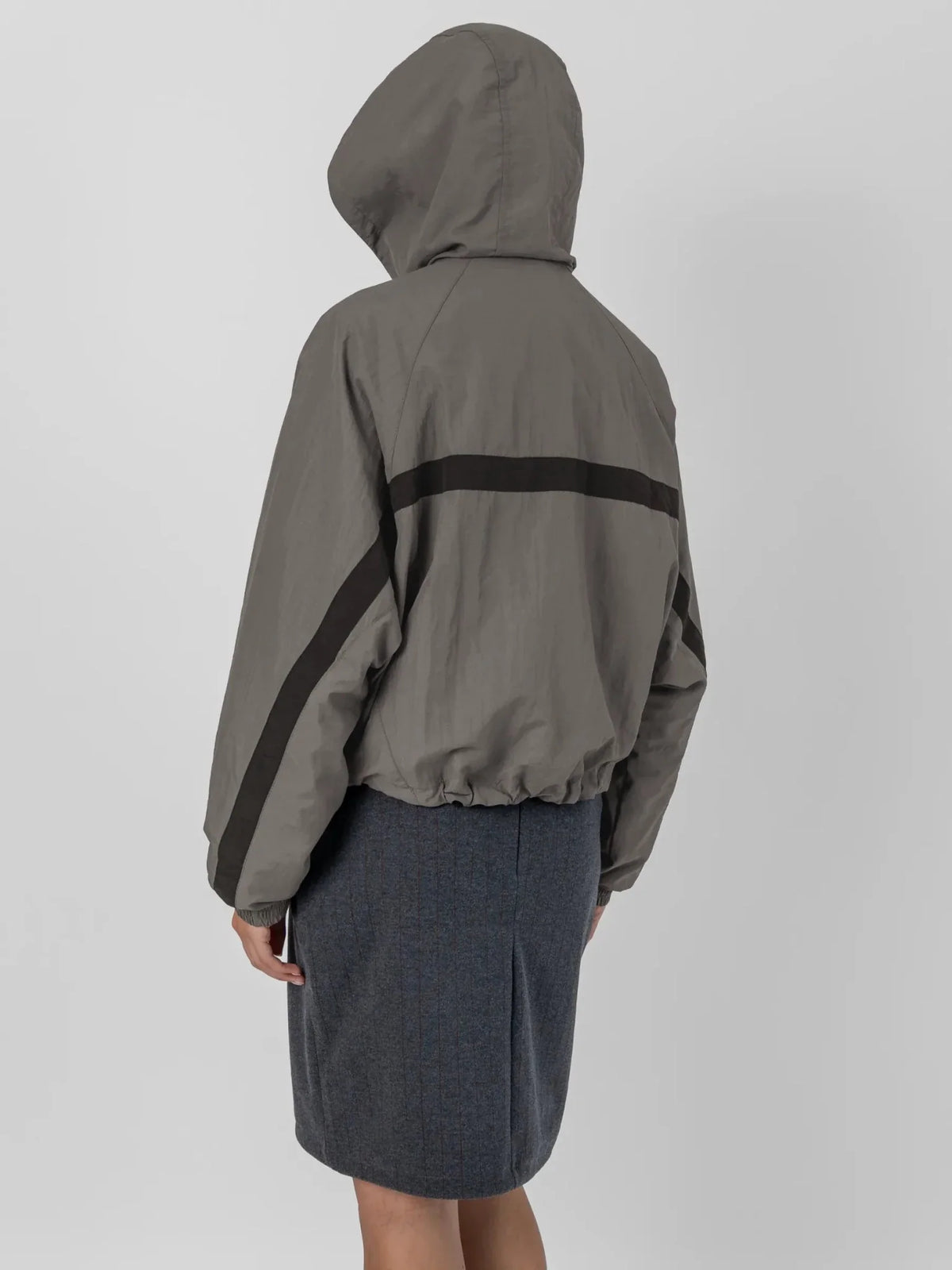 PUFFLT Water Repellent Oversized Short Track Jacket