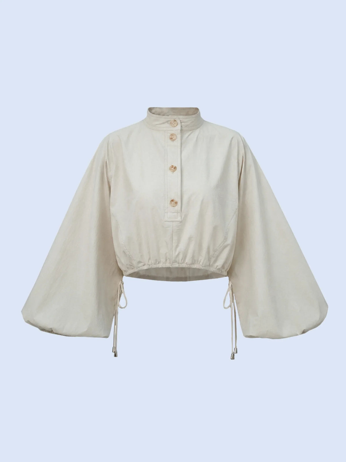 PUFFLT Drawstring Waist Blouse