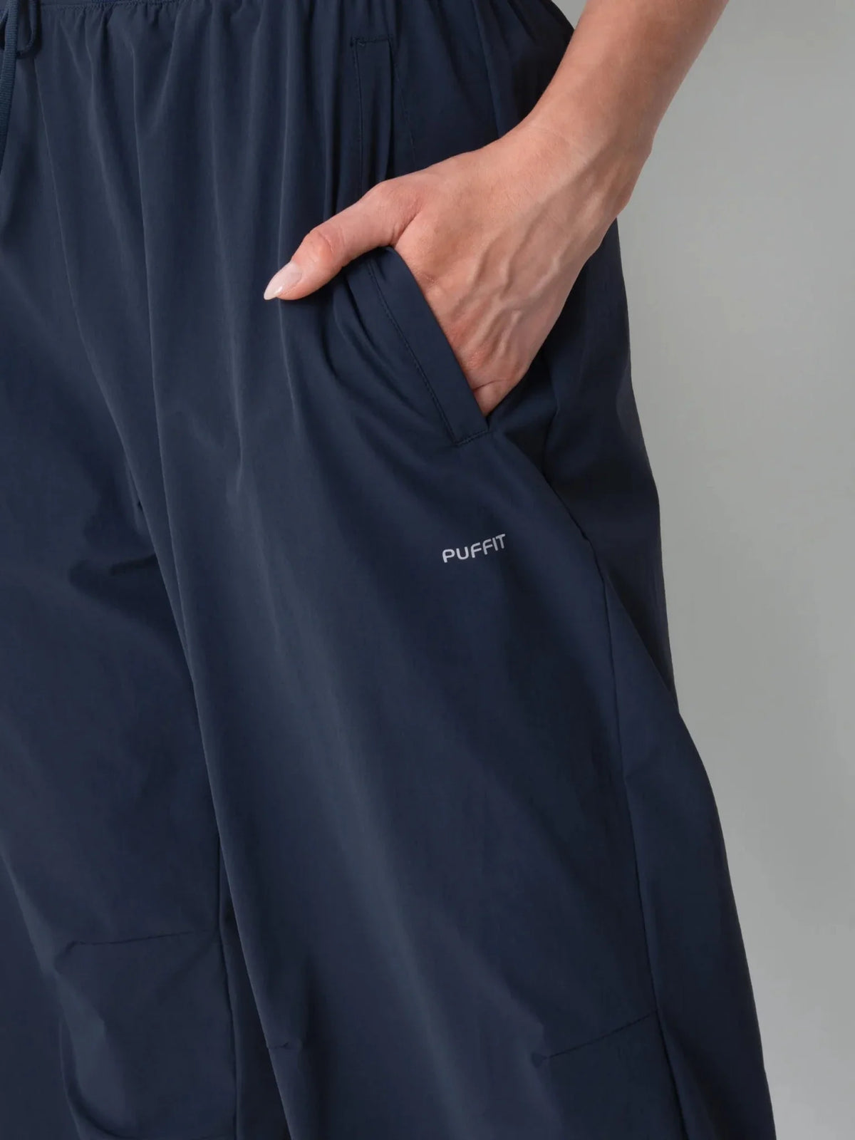 PUFFLT High Waisted Drawstring Utility Trousers