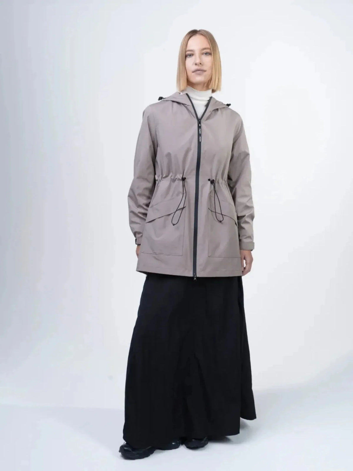 PUFFLT Mid Length Raincoat