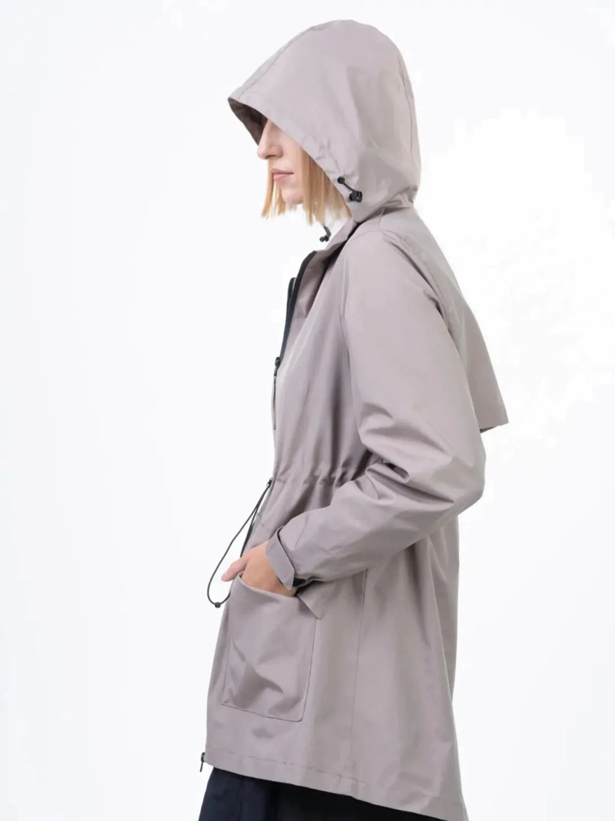 PUFFLT Mid Length Raincoat