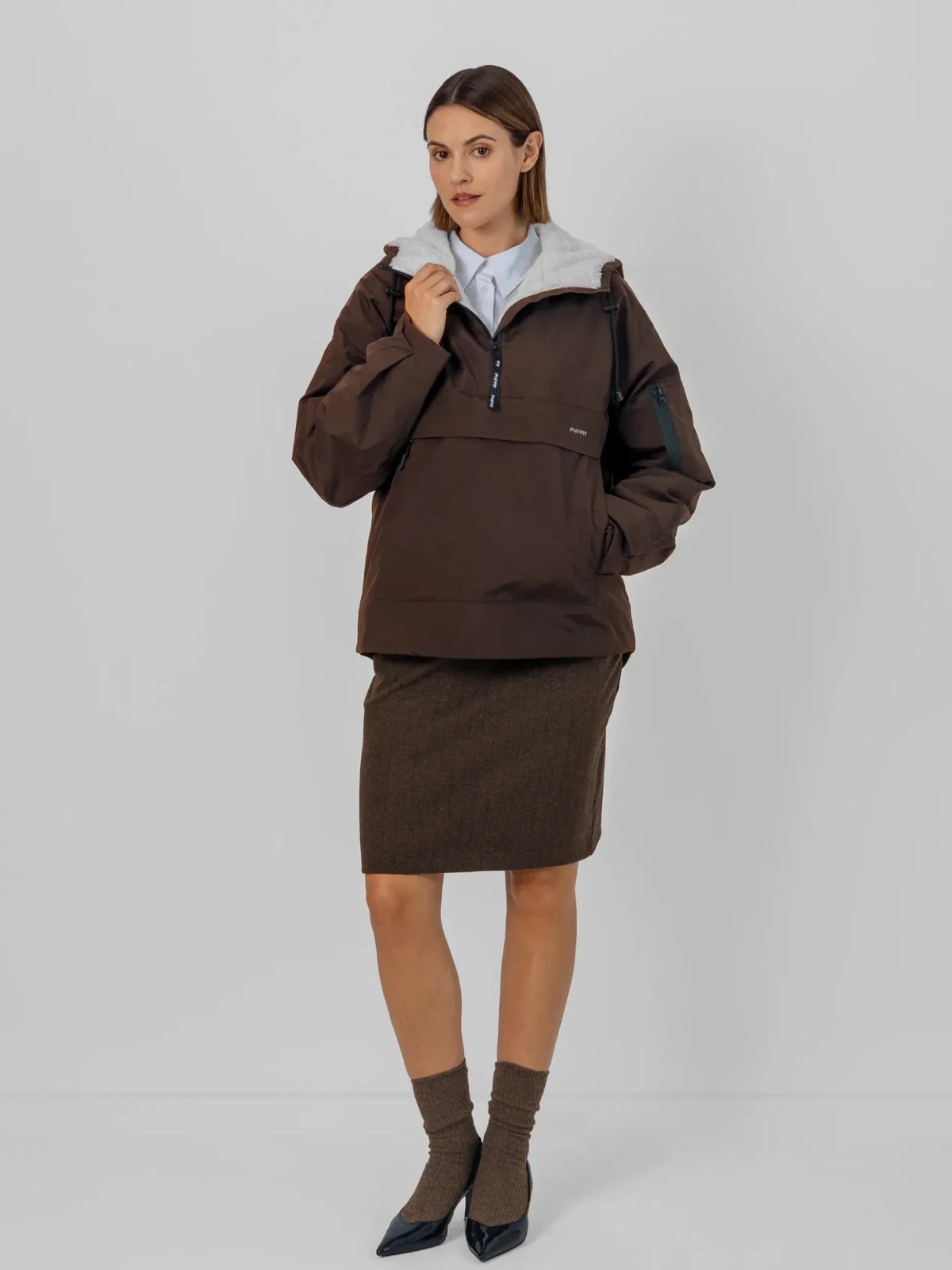 PUFFLT Relaxed Fit Rain Hoodie