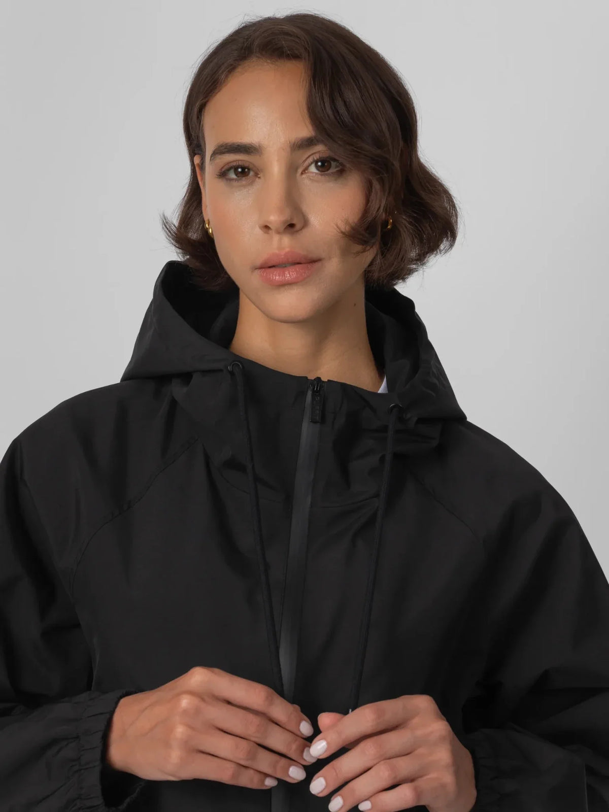 PUFFLT Short Full Zip Rain Jacket