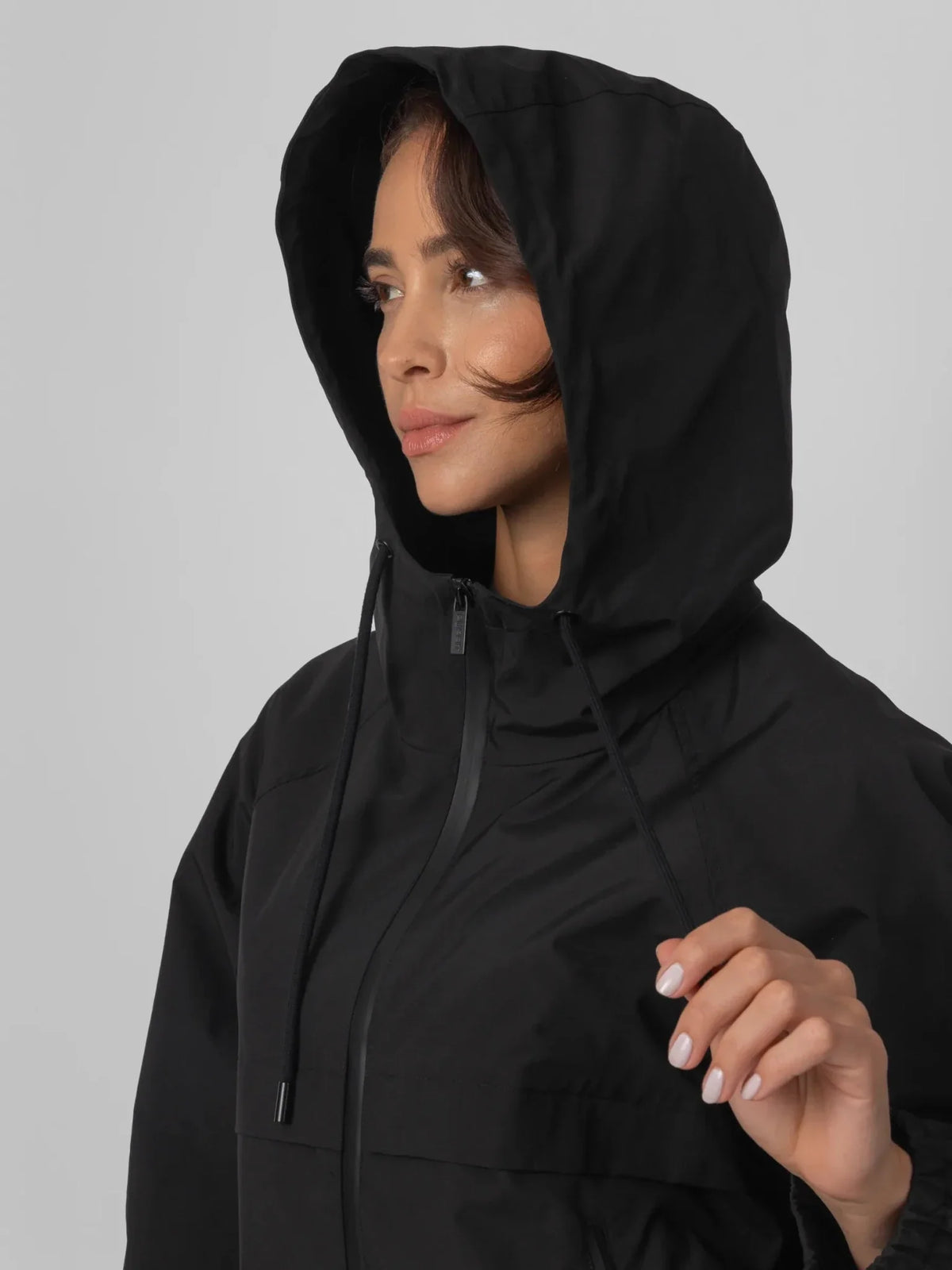 PUFFLT Short Full Zip Rain Jacket