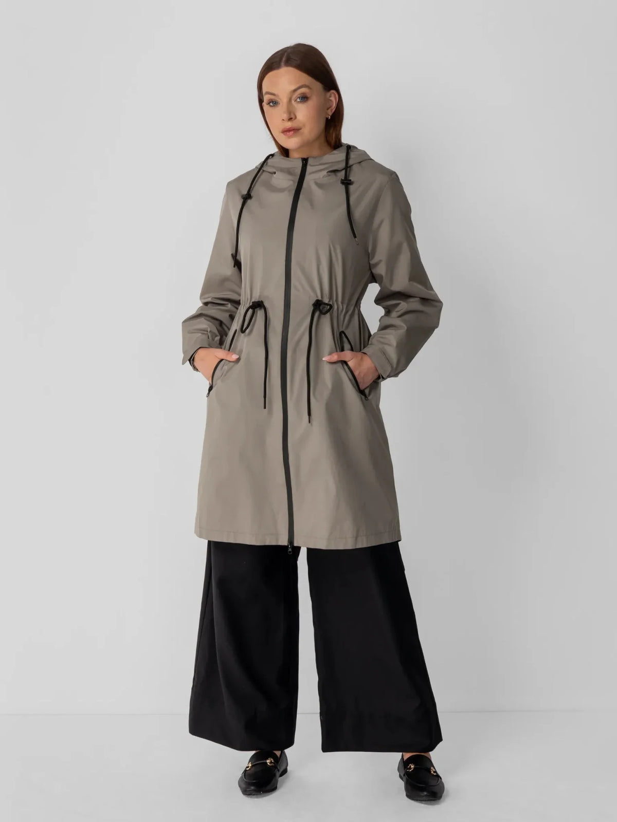PUFFLT Full Length Brushed Lined Raincoat