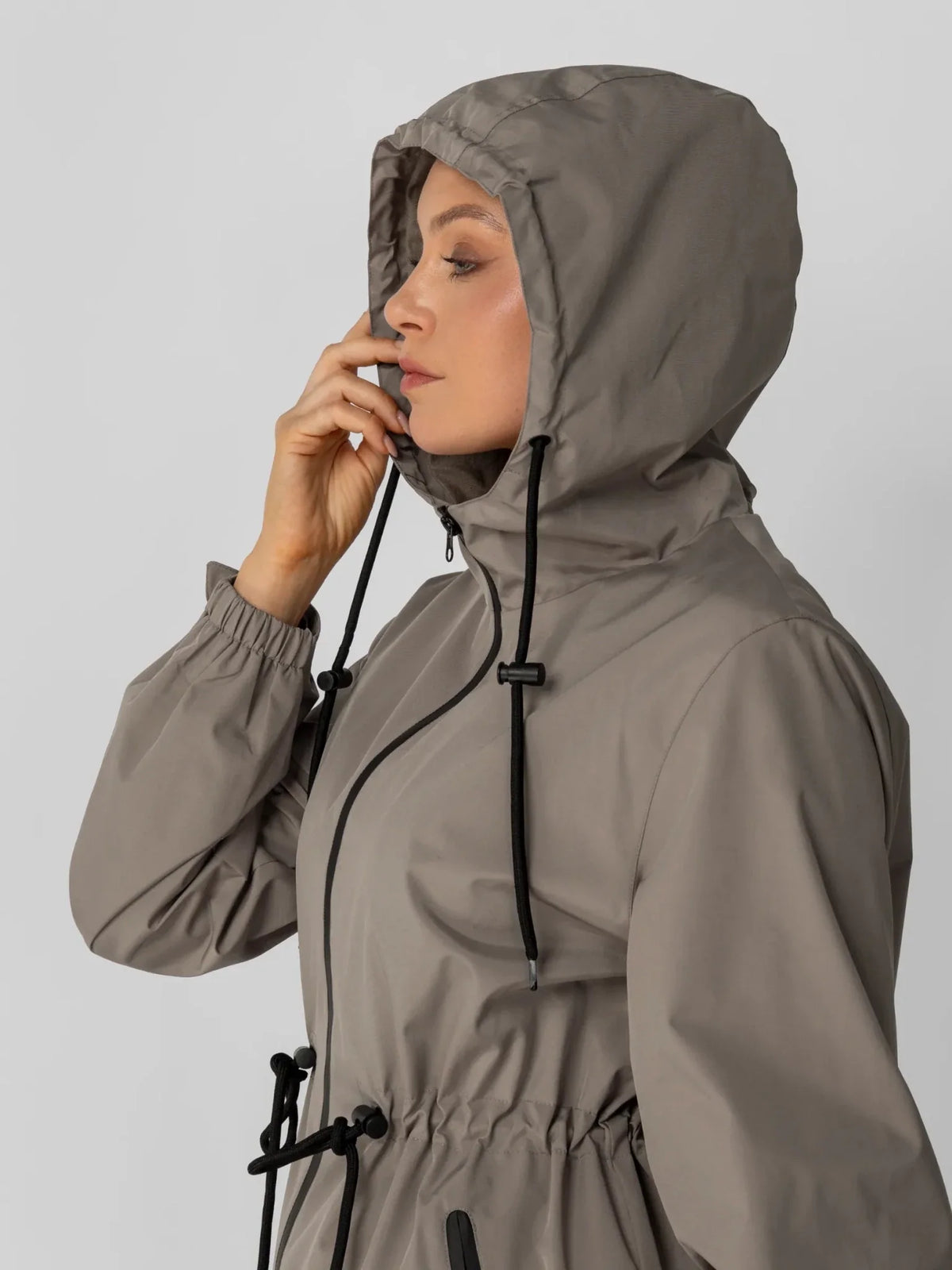 PUFFLT Full Length Brushed Lined Raincoat
