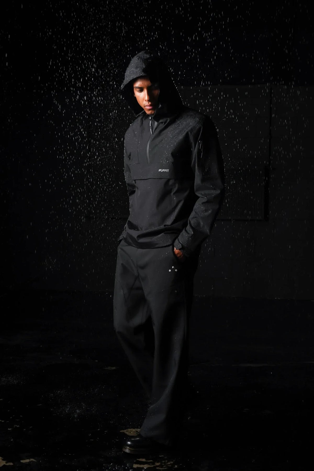 PUFFLT Men's Rain Hoodie