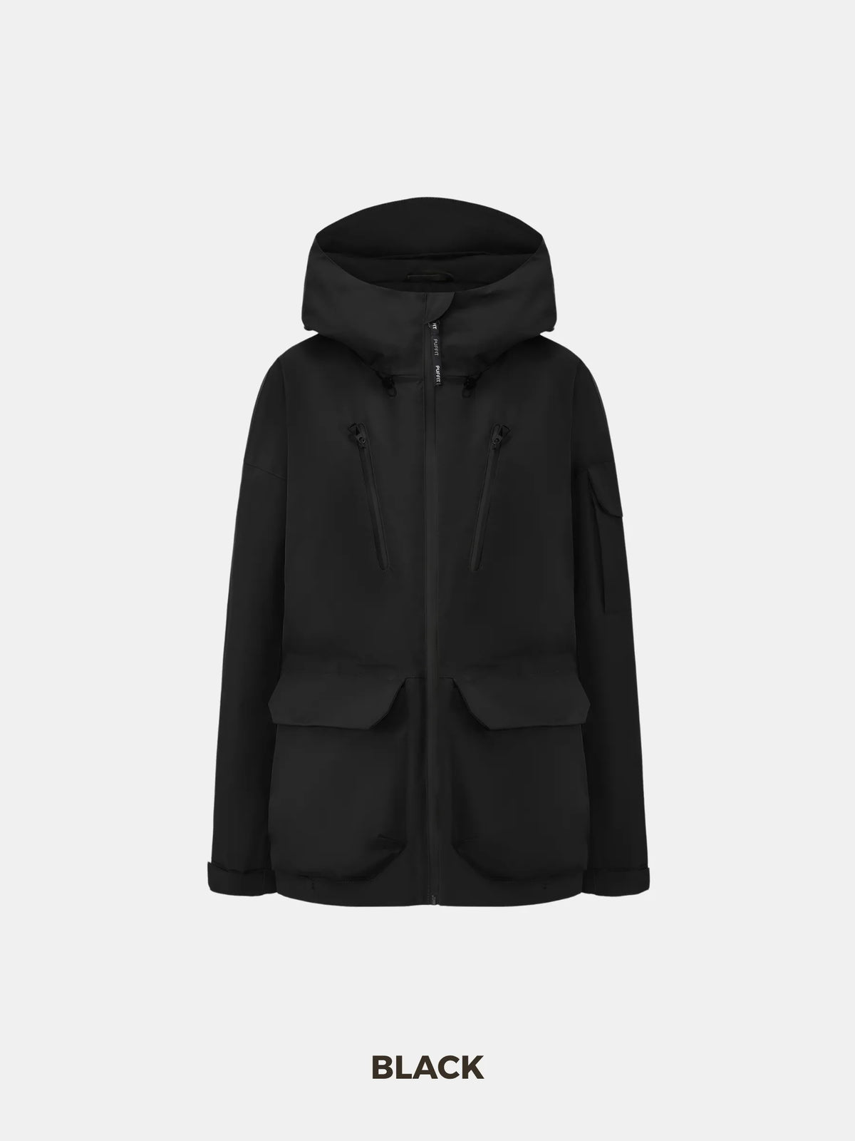 PUFFLT Men’s Multi-Pocket Rain Jacket