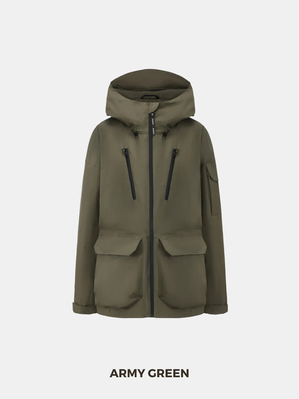 PUFFLT Men’s Multi-Pocket Rain Jacket