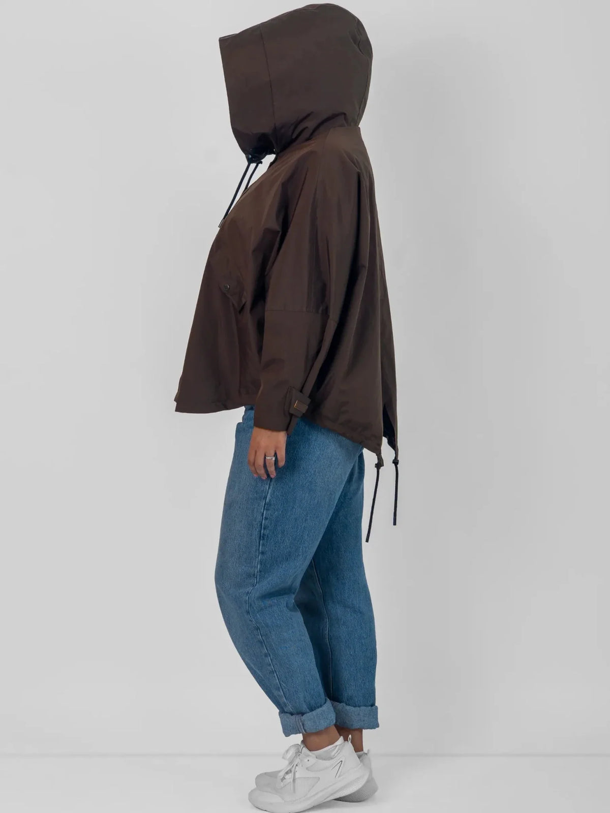 PUFFLT One Size Mid Length Oversized Rain Jacket