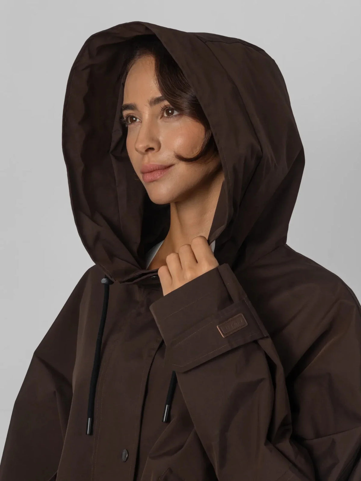 PUFFLT One Size Mid Length Oversized Rain Jacket