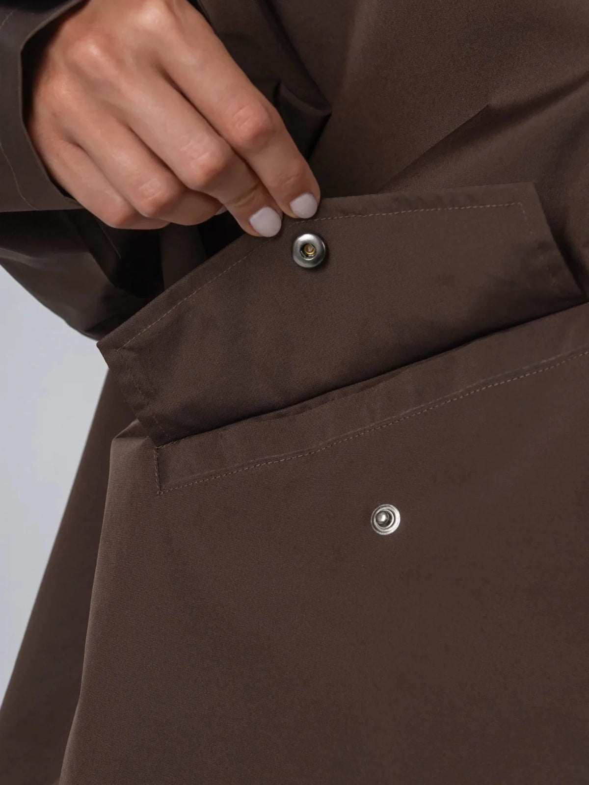 PUFFLT One Size Mid Length Oversized Rain Jacket