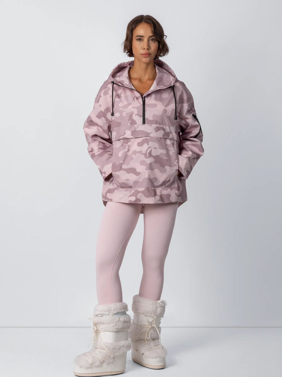 PUFFLT Mist Camo Relaxed Fit Rain Hoodie