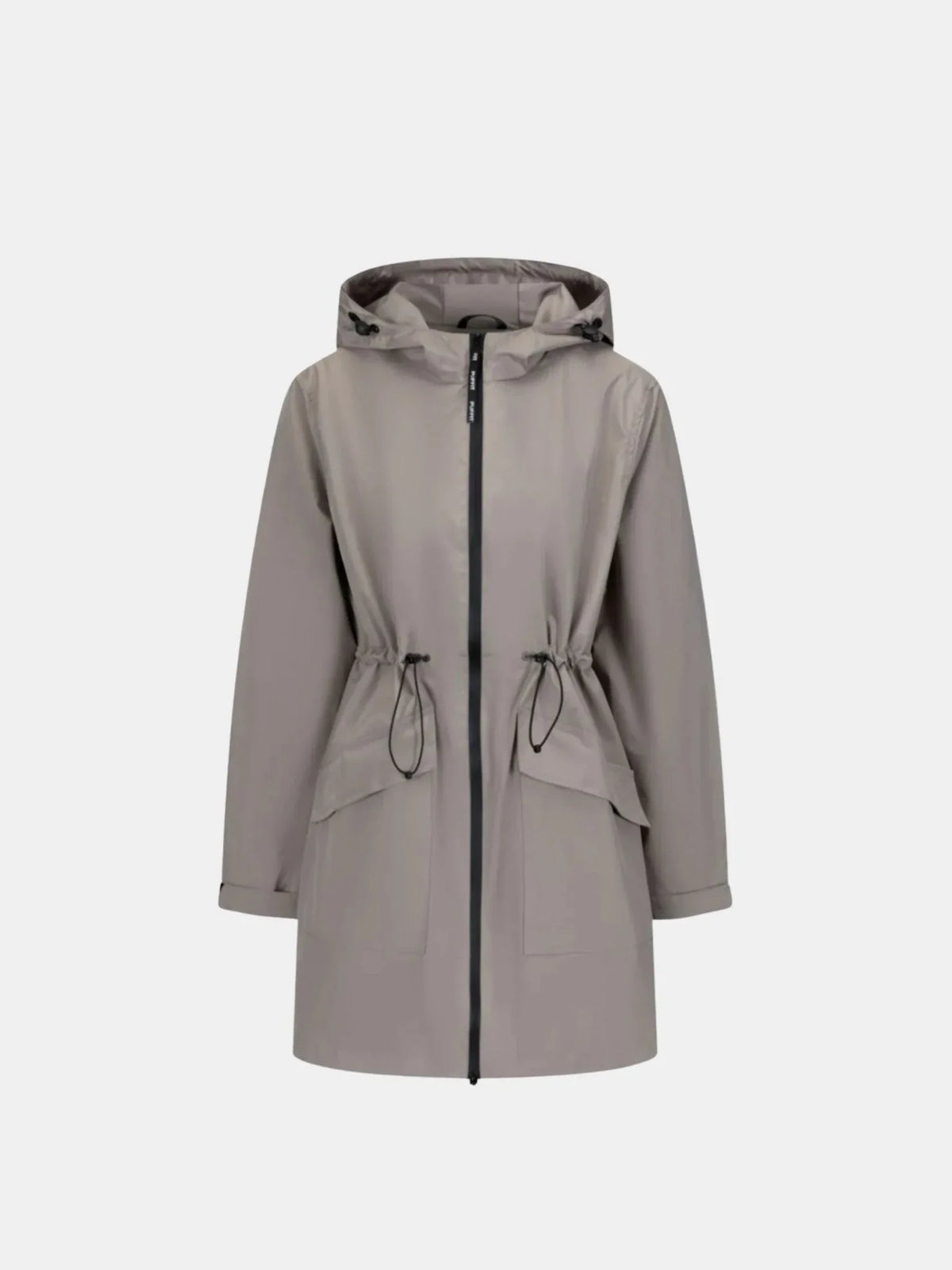 PUFFLT Mid Length Large Pockets Raincoat