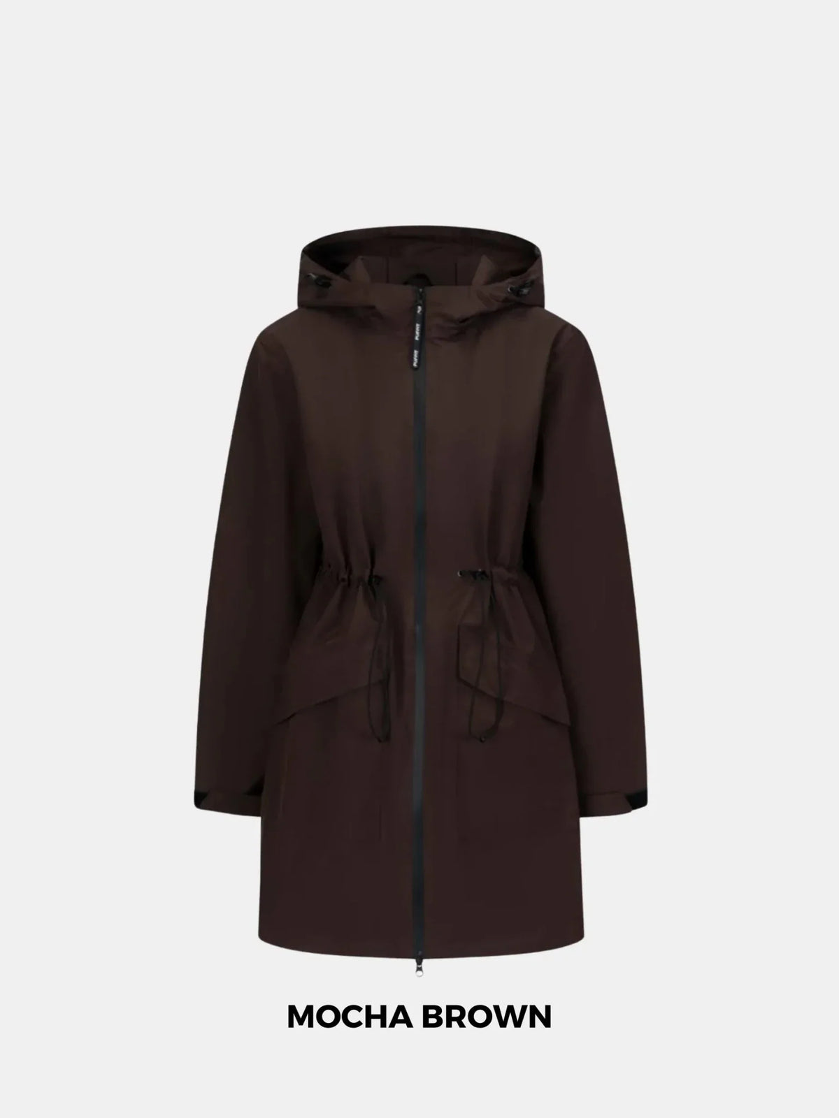 PUFFLT Mid Length Large Pockets Raincoat