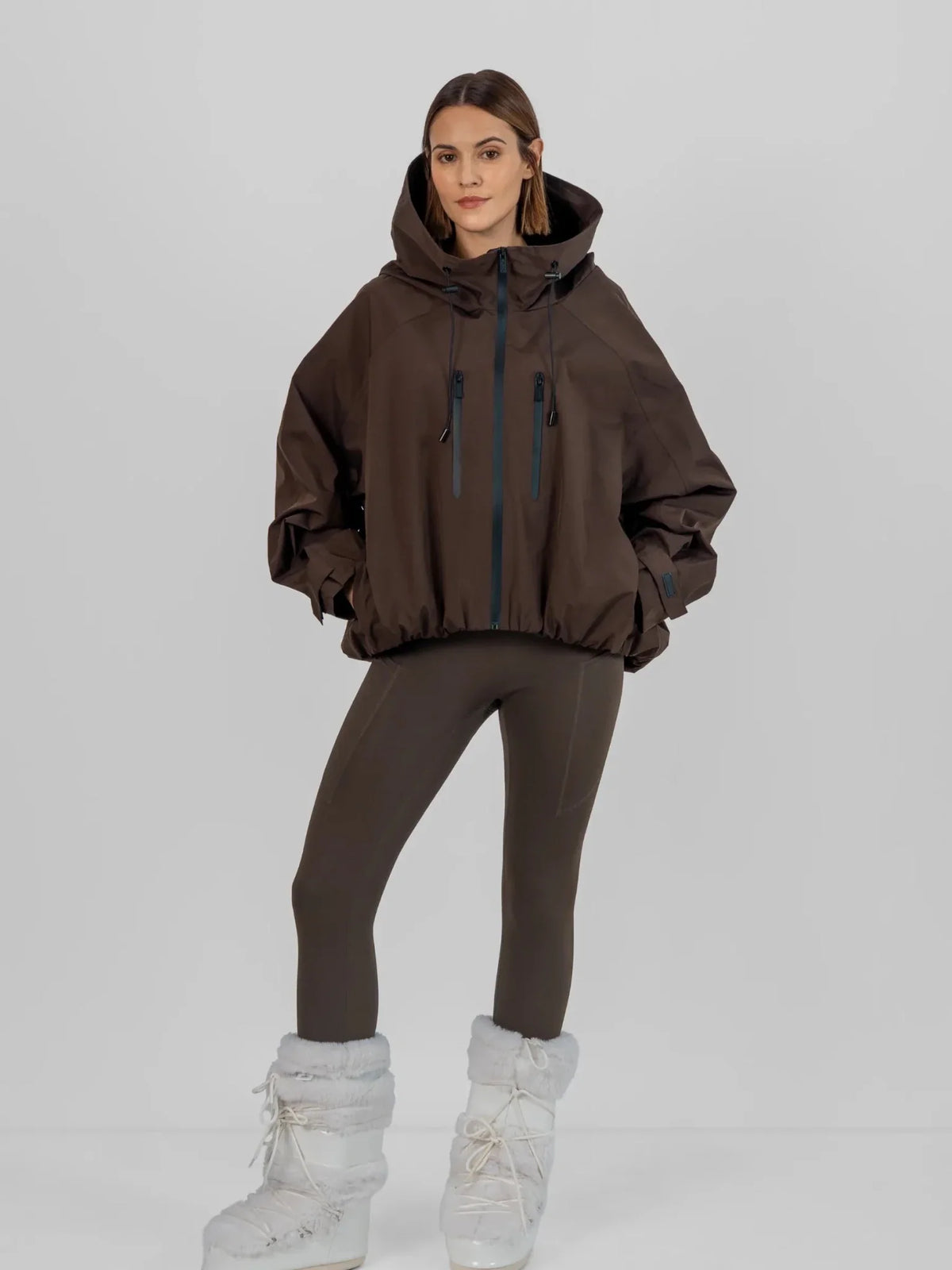 PUFFLT Pro Seam-Taped One Size Short Oversized Rain Jacket