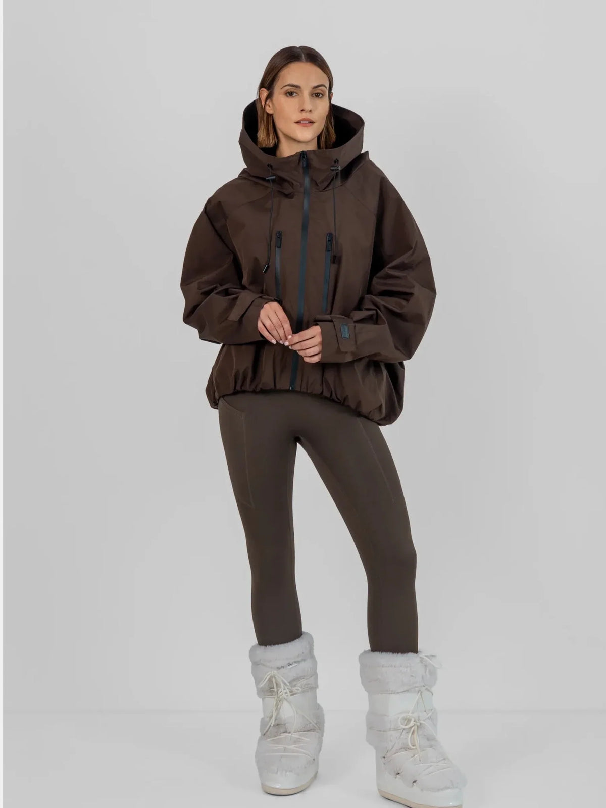 PUFFLT Pro Seam-Taped One Size Short Oversized Rain Jacket