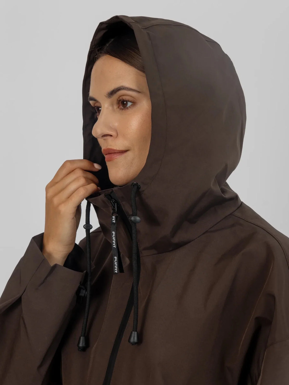 PUFFLT Pro Seam-Taped Relaxed Fit Rain Hoodie