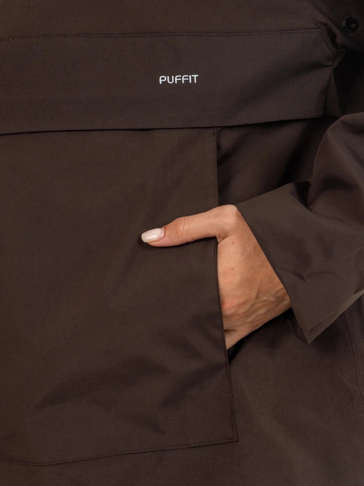 PUFFLT Pro Seam-Taped Relaxed Fit Rain Hoodie