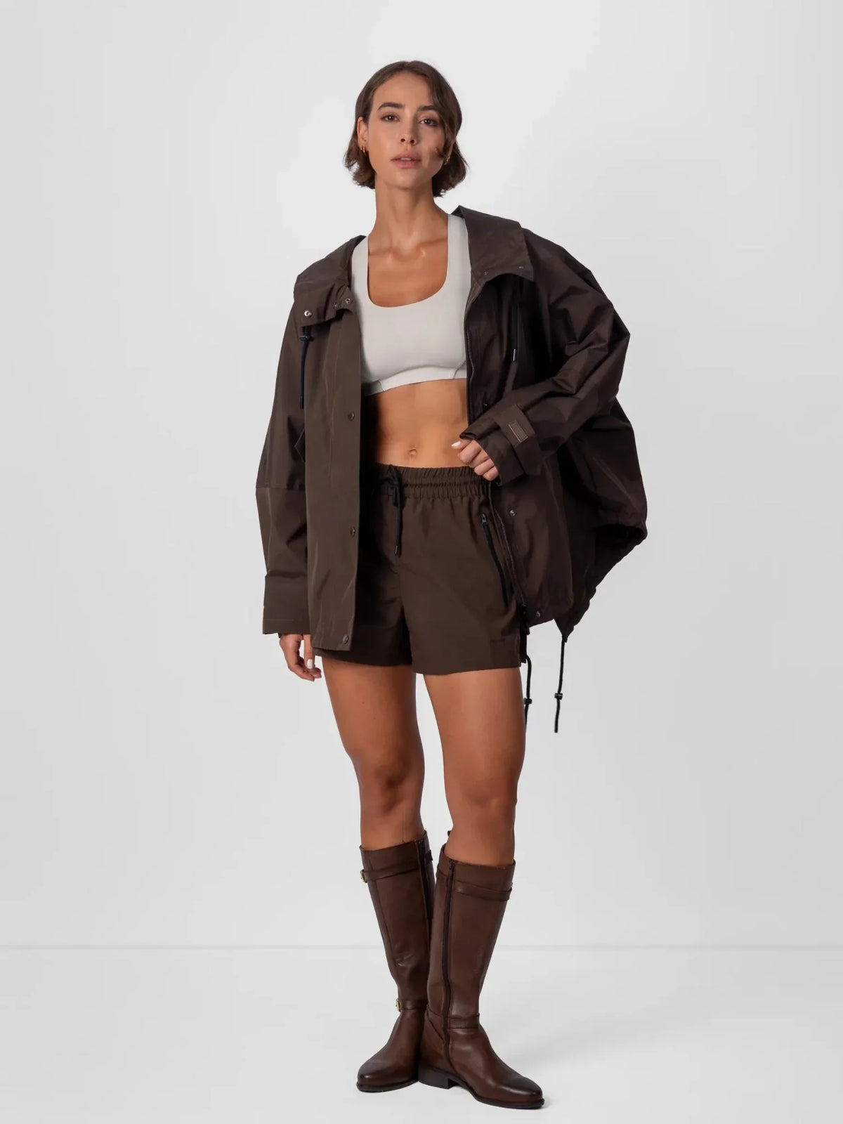 PUFFLT Waterproof Drawstring 2-IN-1 Shorts