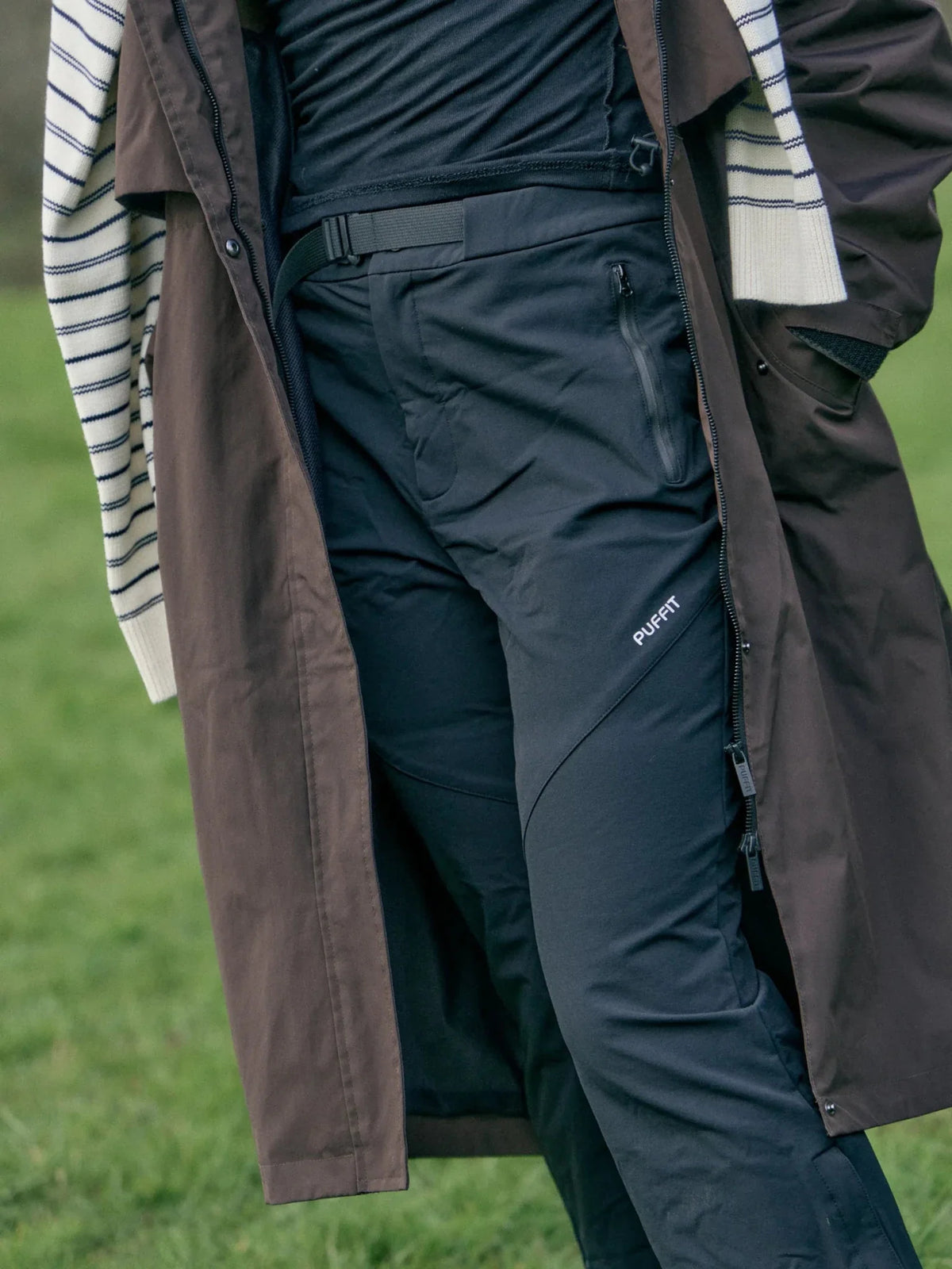 PUFFLT Waterproof Slim Fit Flared Pants