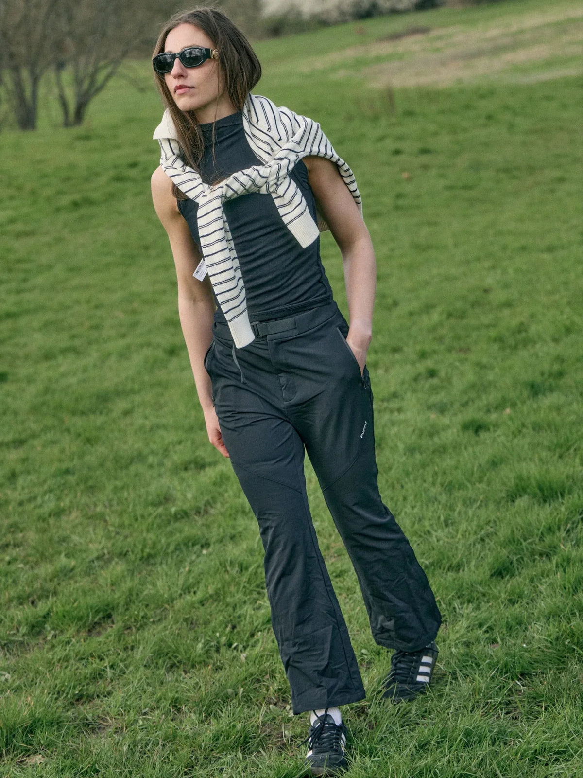 PUFFLT Waterproof Slim Fit Flared Pants
