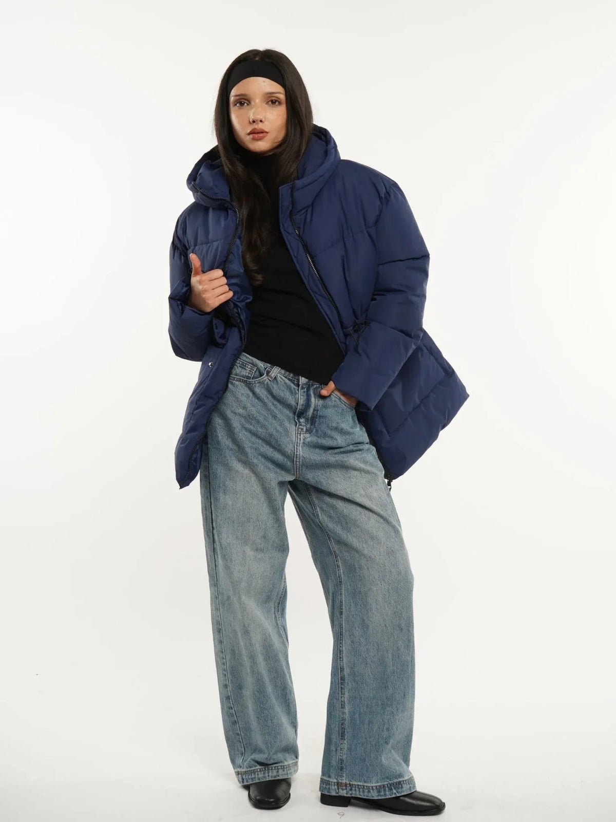 PUFFLT Cinched Waist Puffer Jacket