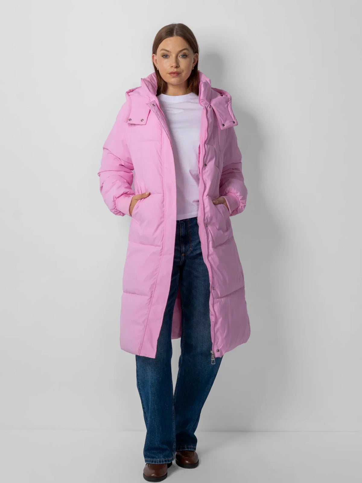 PUFFLT Long Hooded Puffer Jacket