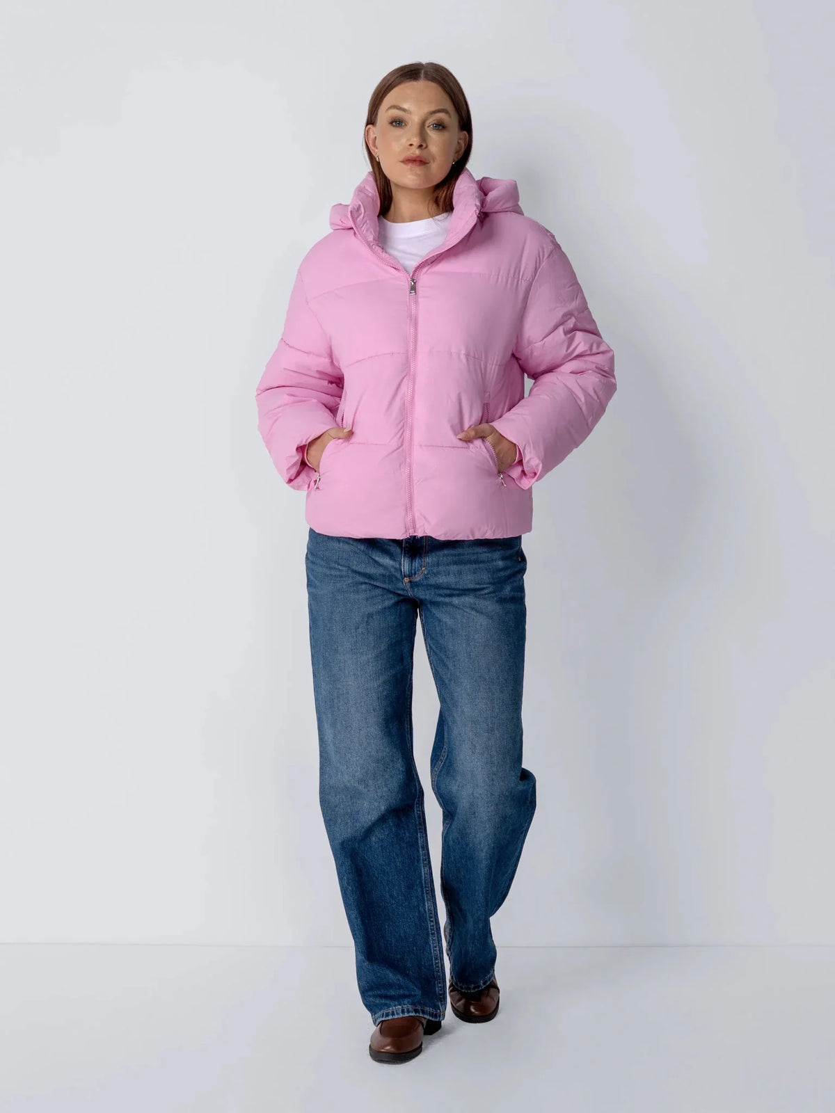 PUFFLT Short Detachable Hooded Puffer Jacket