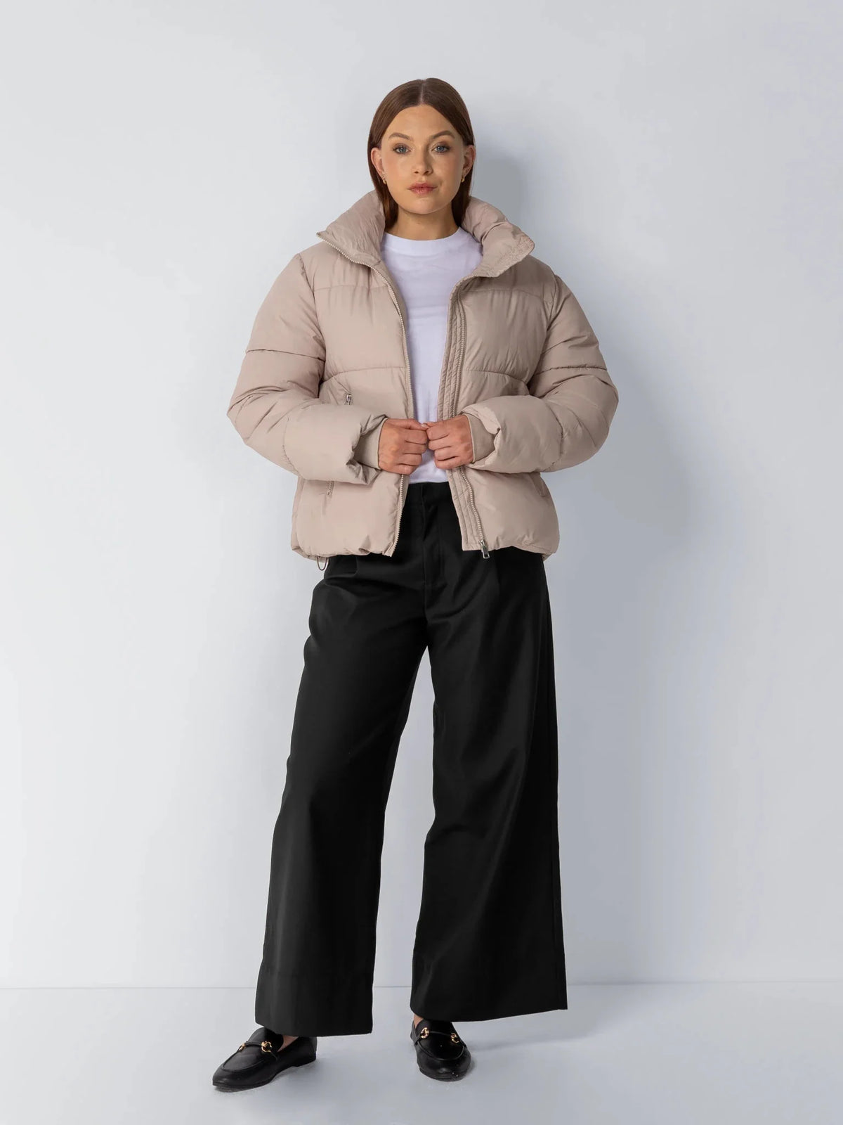 PUFFLT Short Detachable Hooded Puffer Jacket
