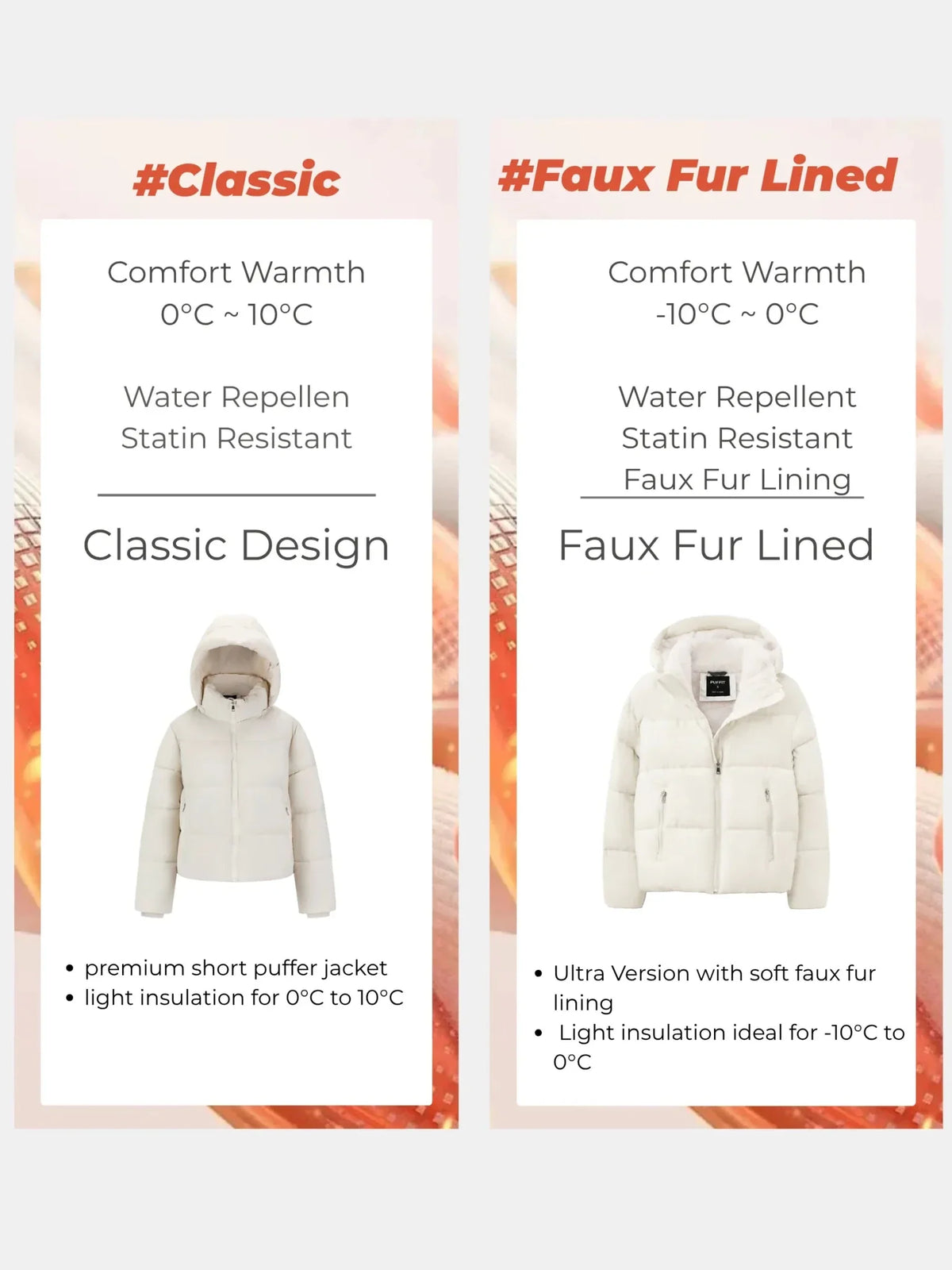 PUFFLT Short Detachable Hooded Puffer Jacket