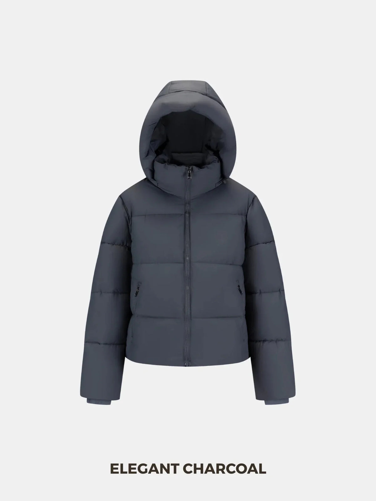PUFFLT Short Detachable Hooded Puffer Jacket