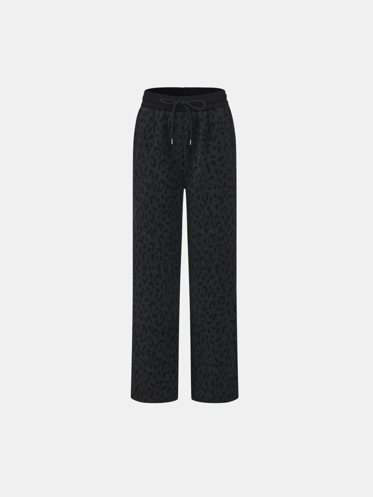 PUFFLT Cozy Fleece Lined Leopard Trousers