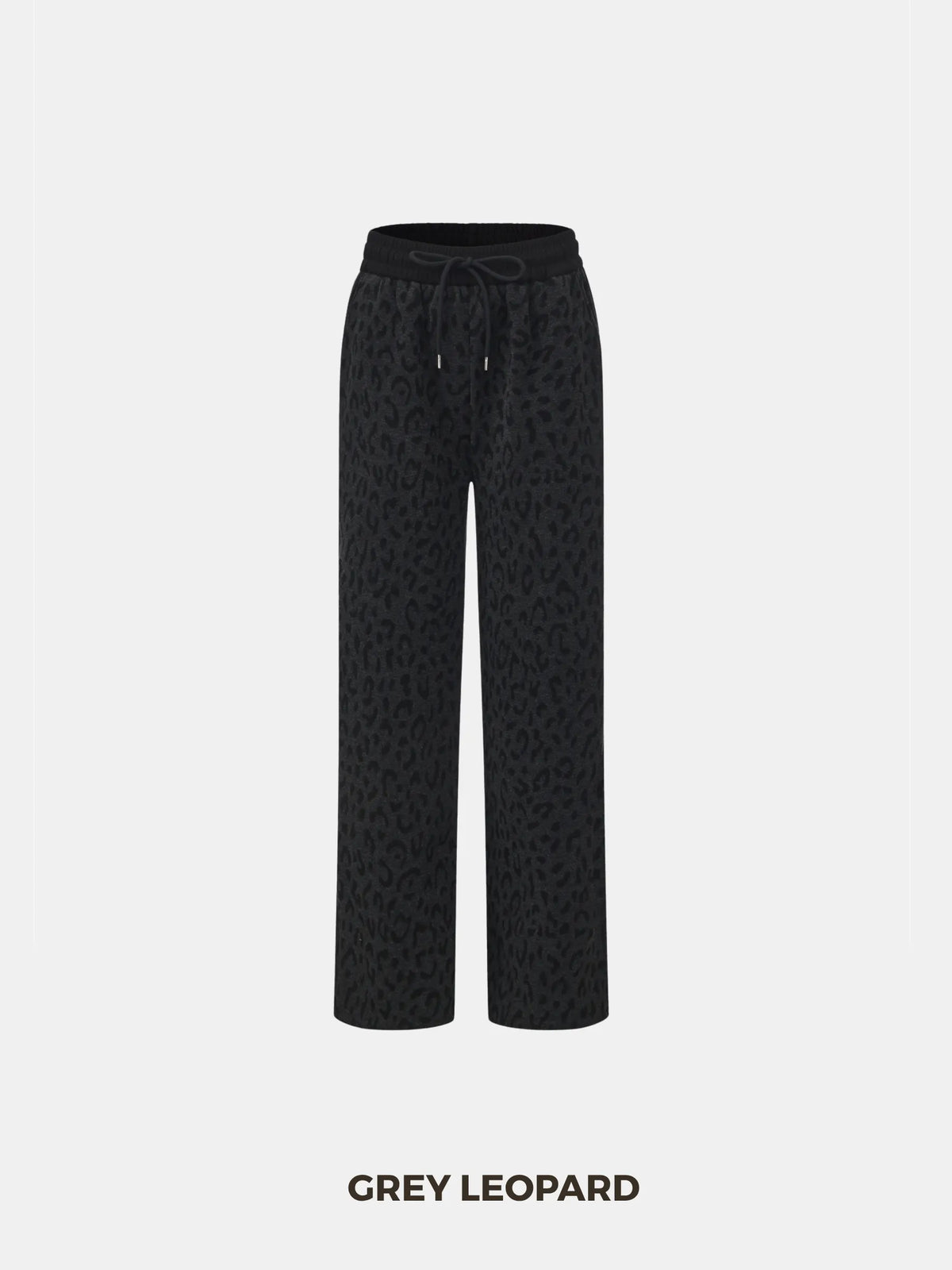 PUFFLT Cozy Fleece Lined Leopard Trousers