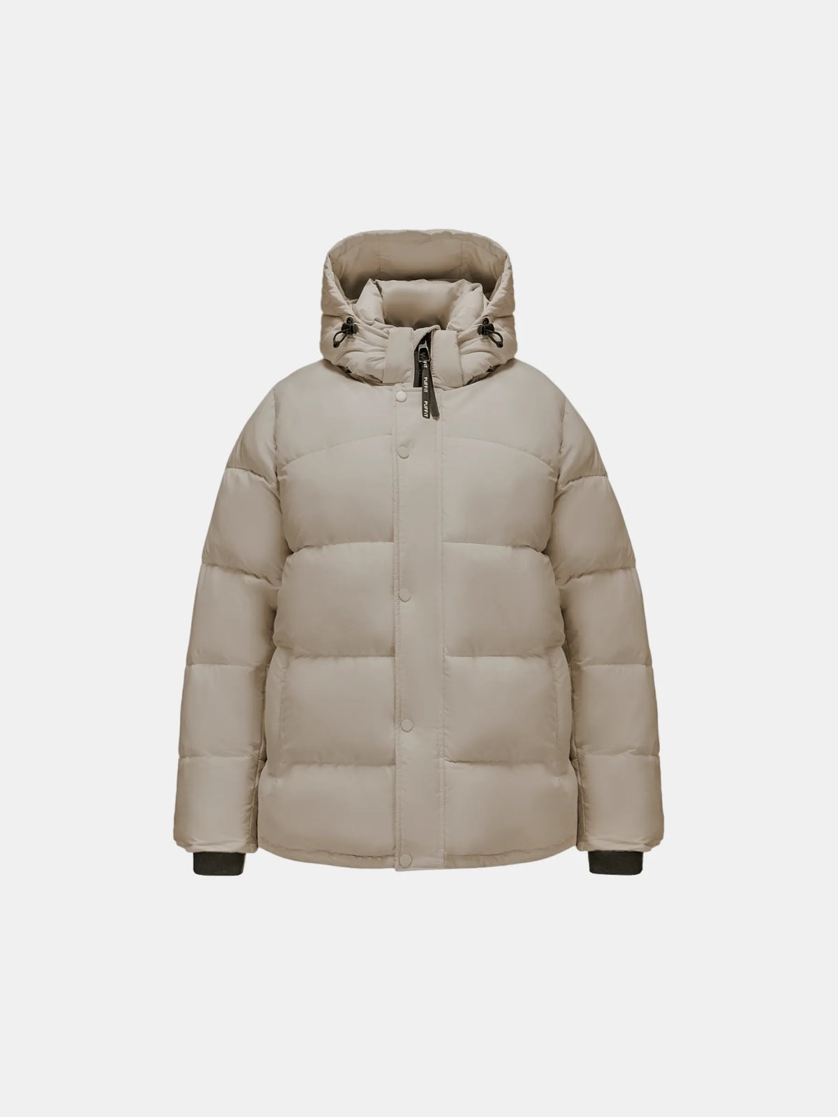 PUFFLT Detachable Hooded Regular Length Puffer Jacket