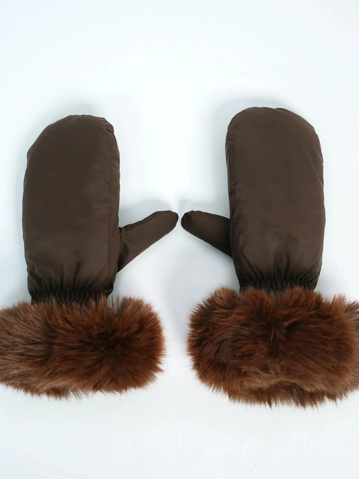 PUFFLT Faux Fur Mittens