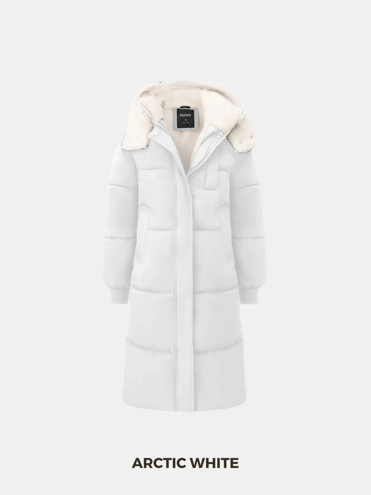 PUFFLT Faux Fur Lined Long Puffer