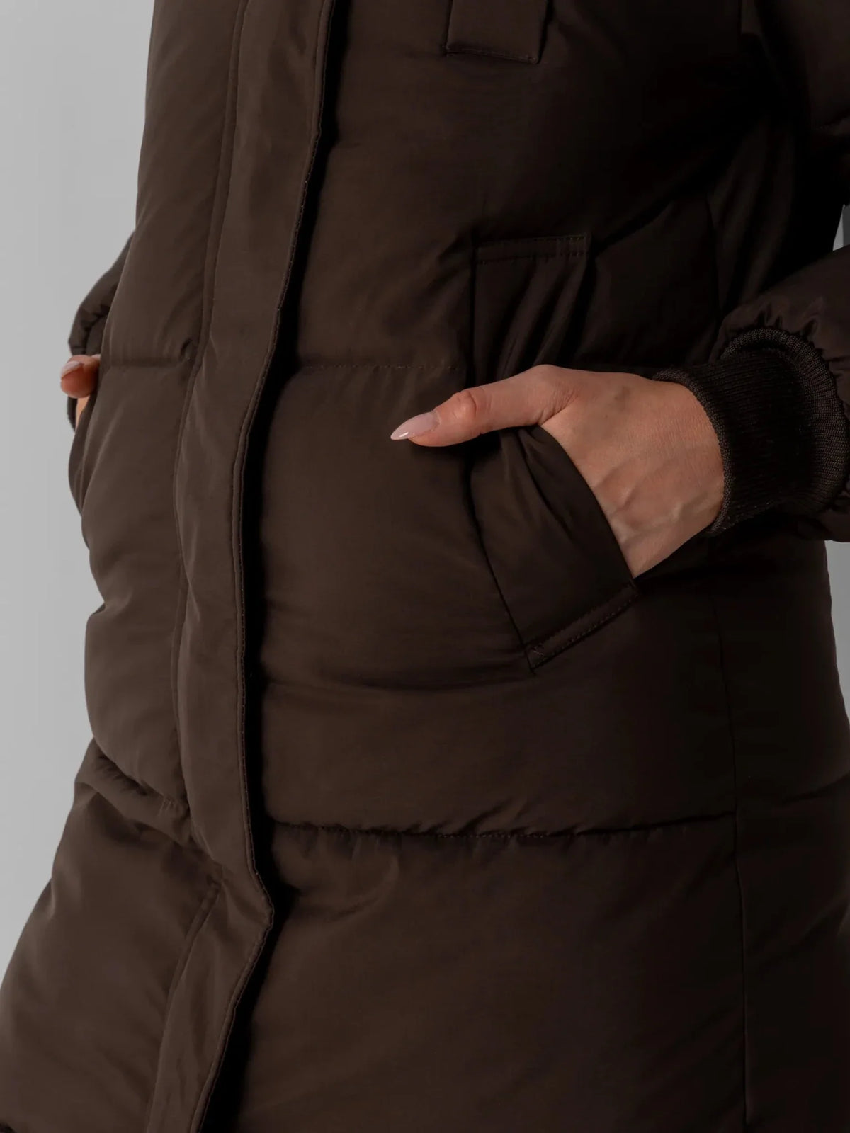 PUFFLT Faux Fur Lined Long Puffer