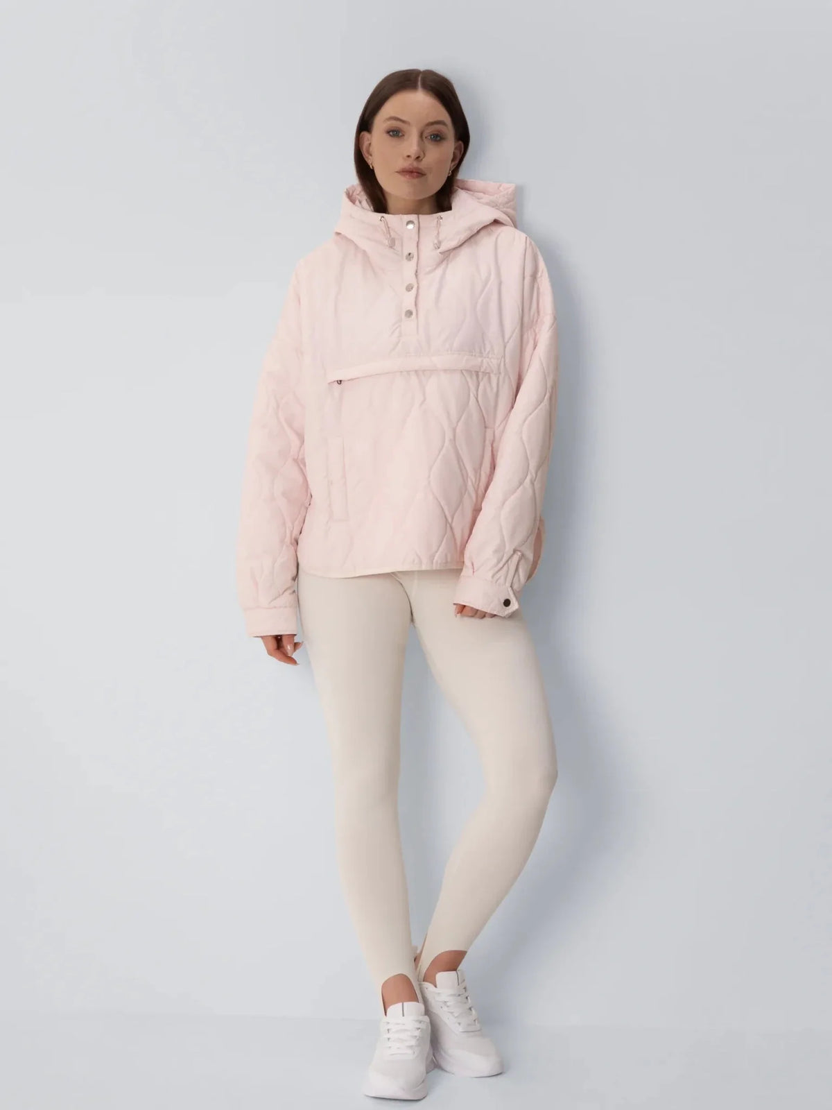 PUFFLT Kangaroo Pocket Packable Quilted Puffer Hoodie