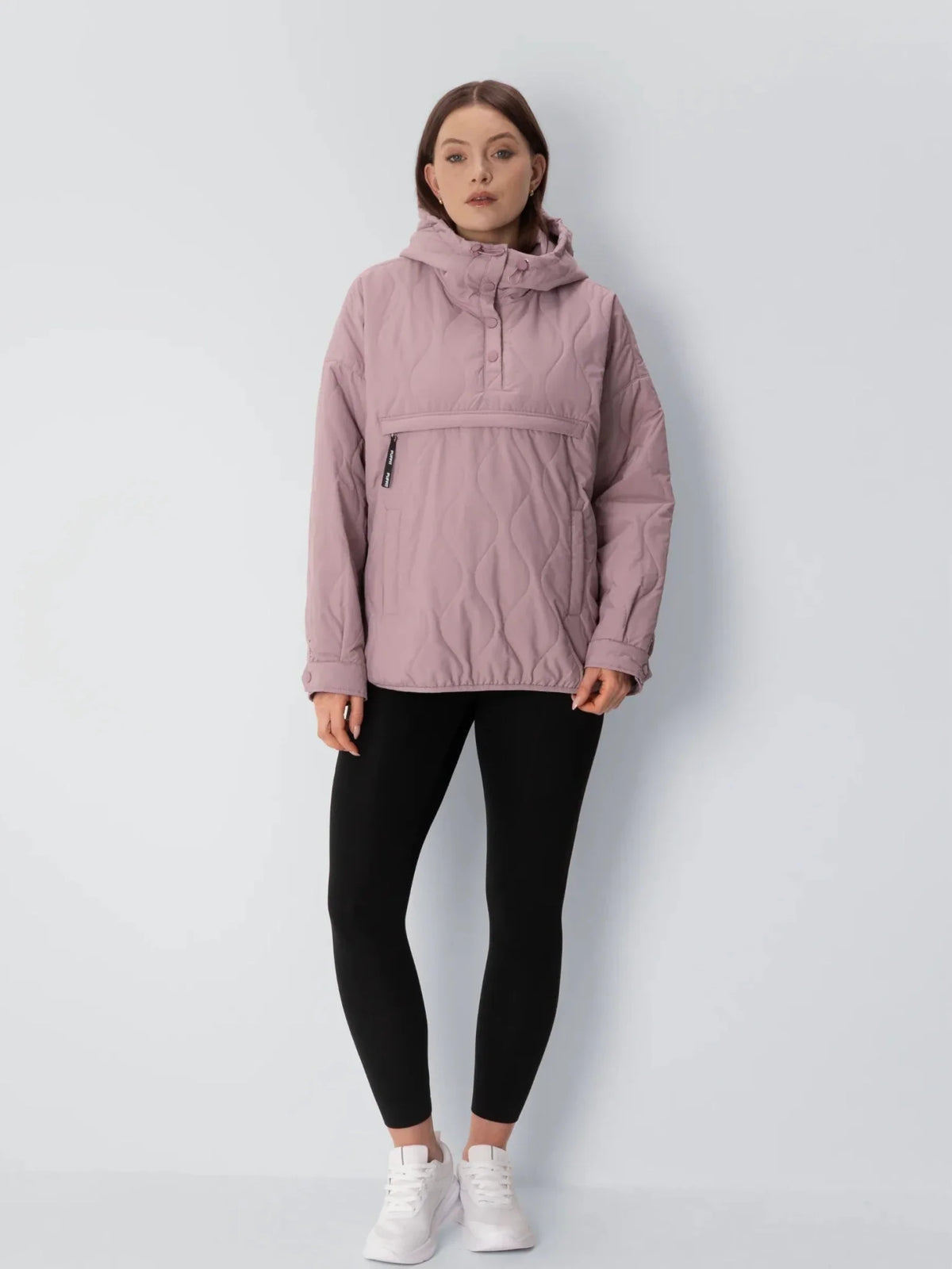 PUFFLT Kangaroo Pocket Packable Quilted Puffer Hoodie
