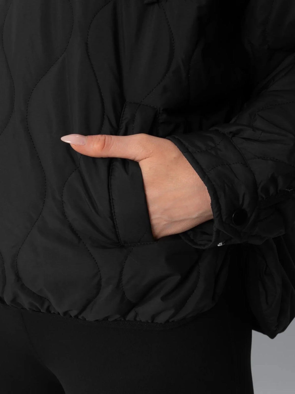 PUFFLT Kangaroo Pocket Packable Quilted Puffer Hoodie