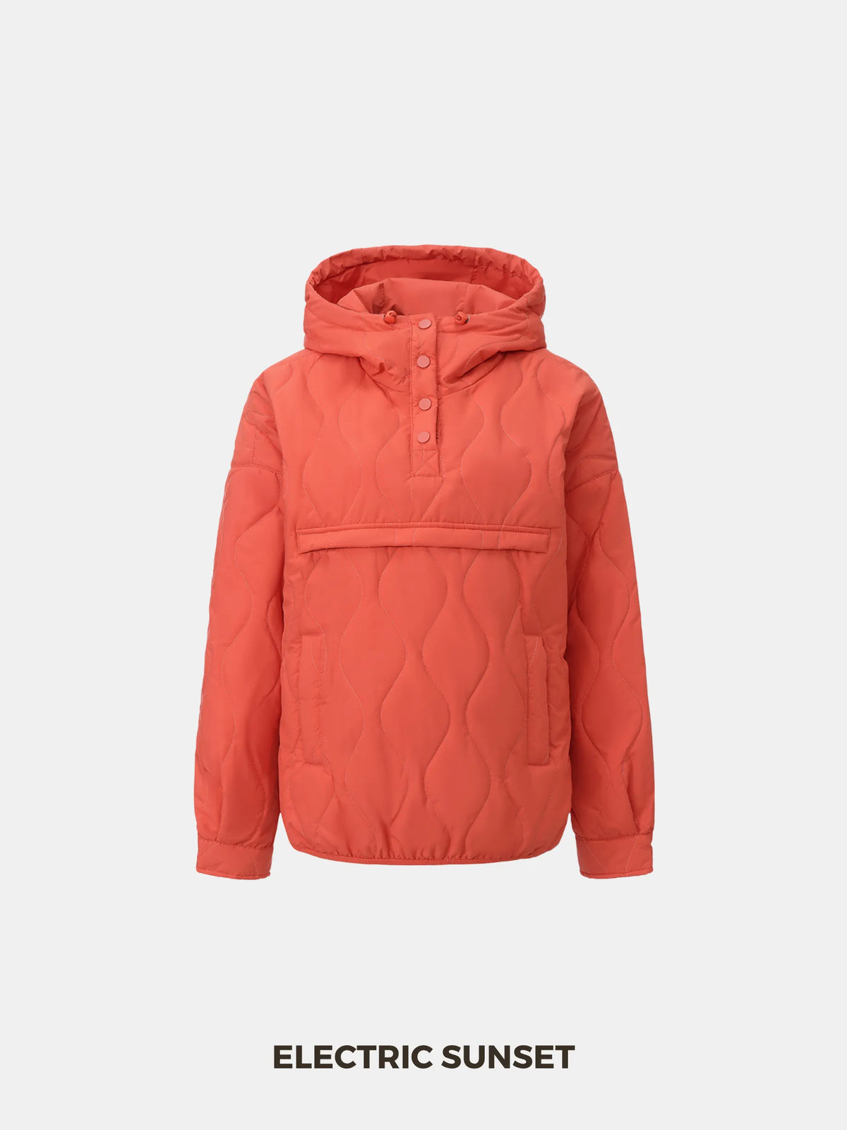 PUFFLT Kangaroo Pocket Packable Quilted Puffer Hoodie