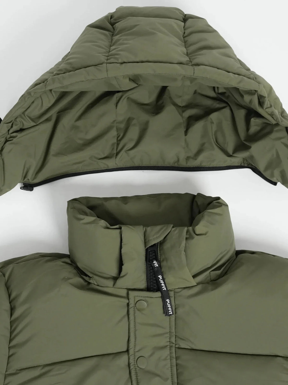 PUFFLT Men's Detachable-Hooded Puffer Jacket